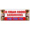 Signmission ICE CREAM COOKIE SANDWICHES BUILD YOUR OWN BANNER SIGN sundae soda B-Ice Cream Cookie Sandwic - alternate 1